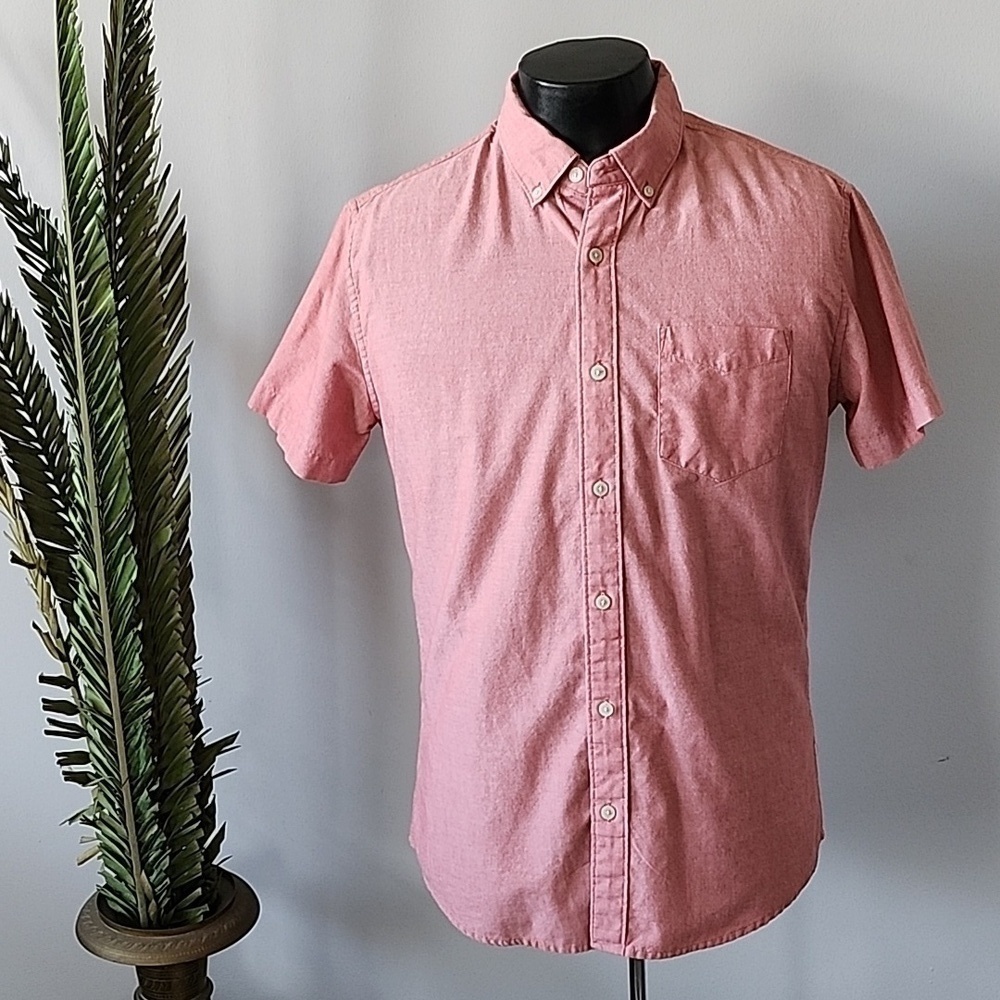 Urban Pipeline light red short sleeve button-down shirt